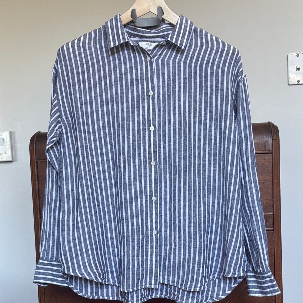 Blue Striped Men's Shirt